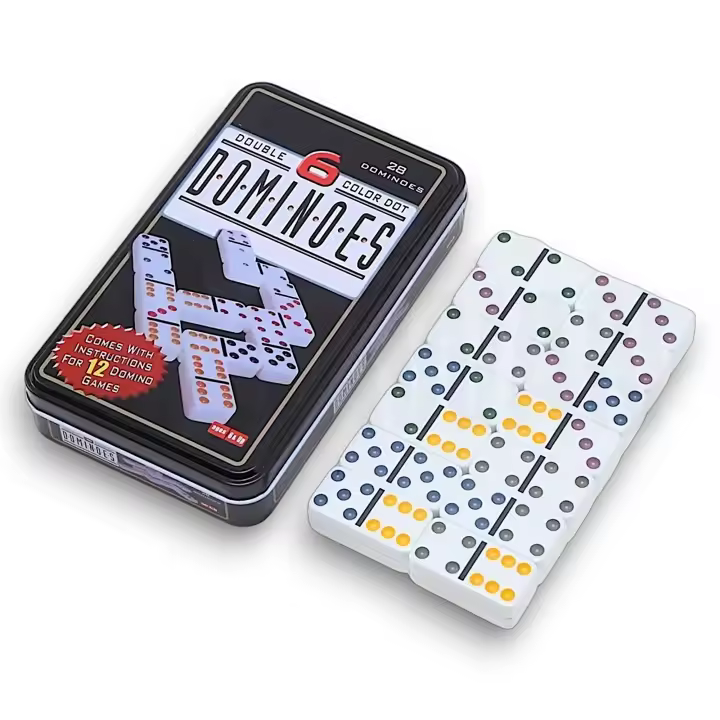 Juego de Dominó Doble 12 Puntos de Colores  - 91 fichas | Karawan - 1