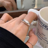 Anillo De Bambú De Jade Hetian Lácteo Platinado En Plata De Ley 925 Para Mujer Y Niña Regalo Joyería Vintage Irregular - details 31