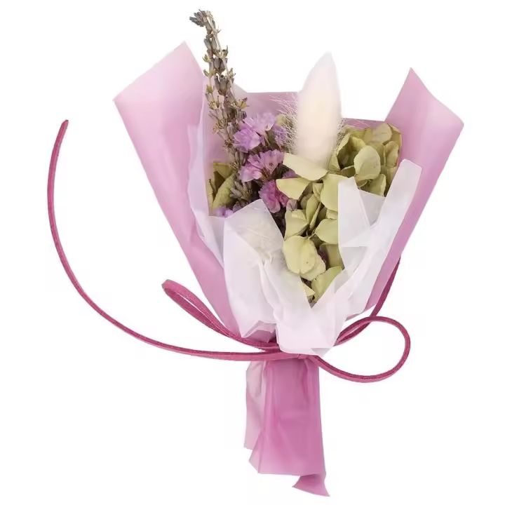 Natural Dried Flower, Setaria Viridis Bouquet Natural Dried Flower Decoration Dried Flower Holiday Gift(Purple) - 1