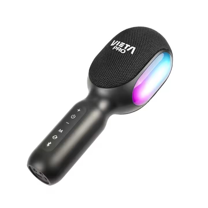 Vieta Pro Karaoke Party de La Voz, micrófono con altavoz. Con opción true wireless, para que puedas conectar dos micrófonos a un mismo dispositivo. - 1