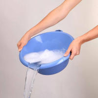 Tatay Barreño Redondo, 3L de Capacidad, Libre de BPA, con Orificio Colgador, Azul. Medidas 28.3 x 12.3 x 28.5 cm - details 0