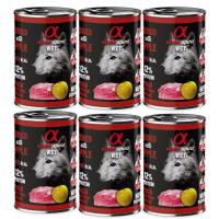 Pack 6 latas x 400 Gr - Alpha Spirit Comida Húmeda de Cerdo y Manzana para Perros - details 0