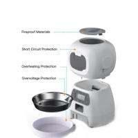 Dispensador de Comida Seca para Gatos Perros Dispensador Automático de 3,5 L con Ventana Visible Grabadora con Función de Memoria - details 6
