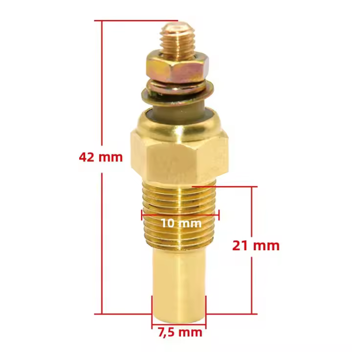 Medidor De Temperatura Del Agua Impermeable 52MM Con Retroiluminación De 7 Colores Para Coche Barco Motocicleta Accesorios De Rallar - 1