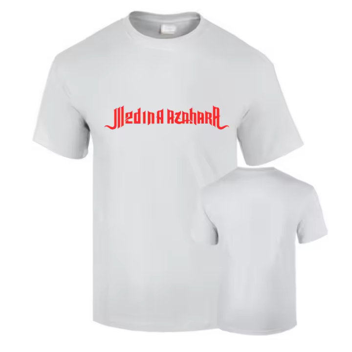 Camiseta Premium Medina Azahara Musica Rock España 190grs blanca o negra 100% algodon Unisex - 1