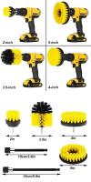 Kit De Escobillas Eléctricas UNTIOR 3Pcs/set Para Limpieza De Alfombras Vidrio Ruedas De Coche Cerdas De Nylon Redondas Para Limpiador De Plástico - details 3