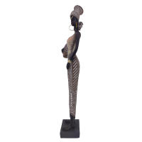 CAPRILO REGALOS & DECORACIÓN Figura Decorativa de Resina "Mujer Africana con Jarrón" . Adornos y Esculturas. Regalos Originales. Decoración Hogar. 7 x 5 x 33 cm - details 1