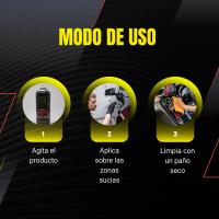 Limpia Salpicadero coche Profesional 3 en 1: limpia Salpicaderos, Cuero y Neumáticos- Protección Contra Rayos Solares, Aroma a Nuevo y Abrillantador – Fórmula Transparente Sin Residuos Grasos, Fácil Aplicación en Aerosol y Certificación Ecológica - details 1