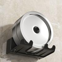 Soporte De Secador De Pelo De Pared Organizador De Almacenamiento Para Lámpara De Pelo Y Rectificador Estante De Baño - details 9