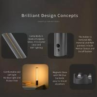 Lámpara De Escritorio Inalámbrica Magneto Touch Recargable Por USB Luz Ambiental Para Dormitorio Regalo Adecuado Para Decoración Del Hogar - details 4