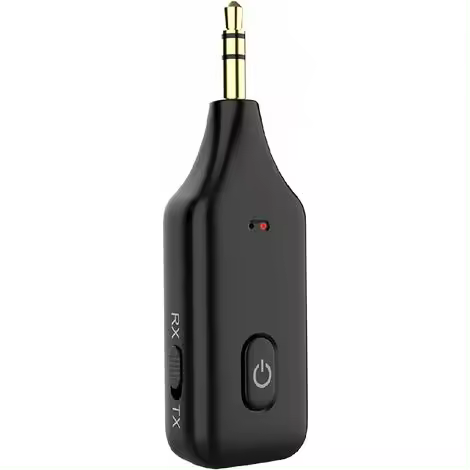 Adaptador Auxiliar Bluetooth Para Coche con Conector de 3,5mm Receptor y Transmisor RX TX Bluetooth V5.1, Kit Manos libres para Coche, transmisor Bluetooth para Estéreo, audio, radio de Coche, Coche - 1