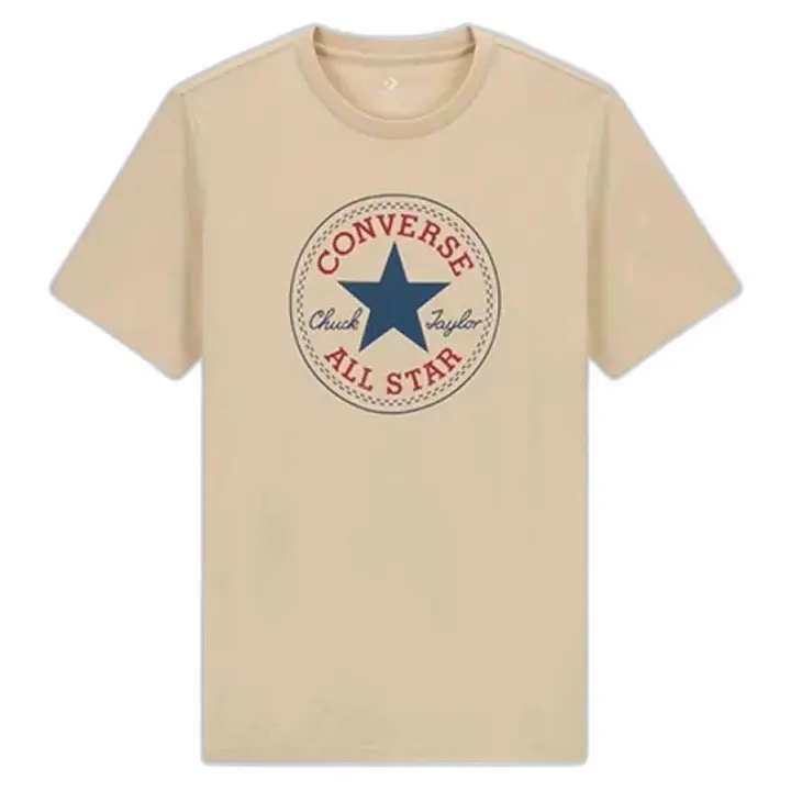 Camiseta de Manga Corta Converse Chuck Patch para unisex en color beige - 1