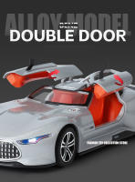 Modelo De Coche De Acción AMG Vision GT 1:24 Con Sonido Y Luz Regalo Para Niños Decoración De Juguetes Vehículos Diecast Metal - details 7