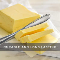 LMETJMA Cuchillo De Mantequilla Y Queso 3 En 1 Acero Inoxidable Espátula Para Postres Mermelada Y Crema Divisoria De Pan KC0070 - details 2