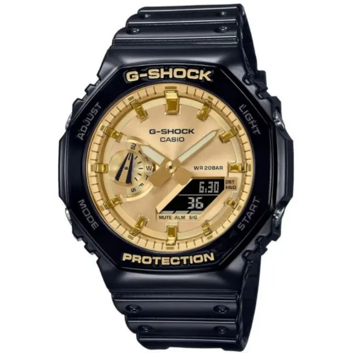 Reloj Casio G-Shock GA-2100GB-1AER Negro Y Dorado - 1