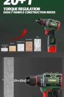 LYUWO Destornillador Eléctrico Recargable Multifuncional Herramienta Doméstica Con Torque Alto Motor Brushless Herramienta De Impacto Para Comercial Manufactura - details 7