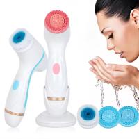 Limpieza Profunda Rotatoria Eléctrica Portátil 3-en-1 Herramienta De Belleza USB Impermeable Cepillo De Limpieza Facial Multifuncional - details 2