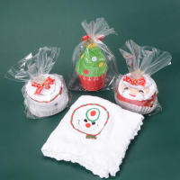Toallas De Mano Navideñas 3pcs Rojas Con Santa Claus Toalla Para Rostro Y Lavado De Manos Absorbentes Para El Hogar Y Baño - details 13