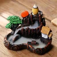 Incienso De Montaña Río Cascada Aroma Para Hogar Decoración De Escritorio Estilo Zen Censer Soporte De Humo Retrocedente - details 1
