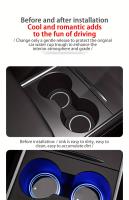 Nuevo Coaster Luminoso Para Coche Con Múltiples Colores De Luz Neón Resistente Al Agua Iluminación Ambiental Interior Piezas De Accesorios De Coche - details 1
