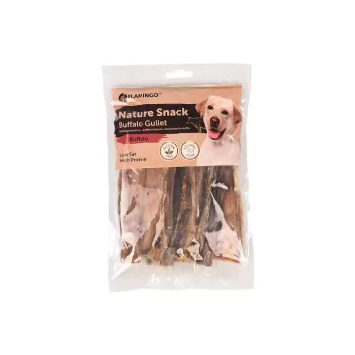 Flamingo Snacks Golosinas Nature Buche de búfalo 5 x 100 Gr - 1