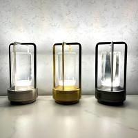Lámpara De Mesa LED De Cristal Recargable Táctil Para Decoración De Habitación Y Escritorio Lámpara Nocturna Para Dormitorio Y Restaurante - details 1