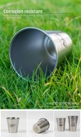 Juego De Copas De Acero Inoxidable 304 Para Camping Y Viajes 4/6/8PCS Copas Portátiles Para Agua Café Cerveza Picnic Barbecue - details 3