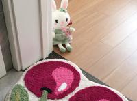 Alfombra De Puerta Con Diseño De Cereza Tufting Suave Y Gruesa Absorbente De Baño Y Cocina Alfombra De Entrada Para Sala De Estar Y Toilette - details 11