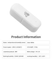 Sensor De Temperatura Y Humedad WIFI Compatible Con Alexa Smart Speaker Detector Externo Para Hogar Inteligente Tuya - details 8