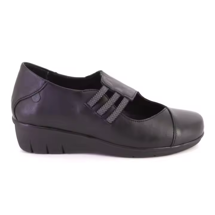 VALERIA'S 1570 Zapatos de mujer negro PIEL 624 - 1