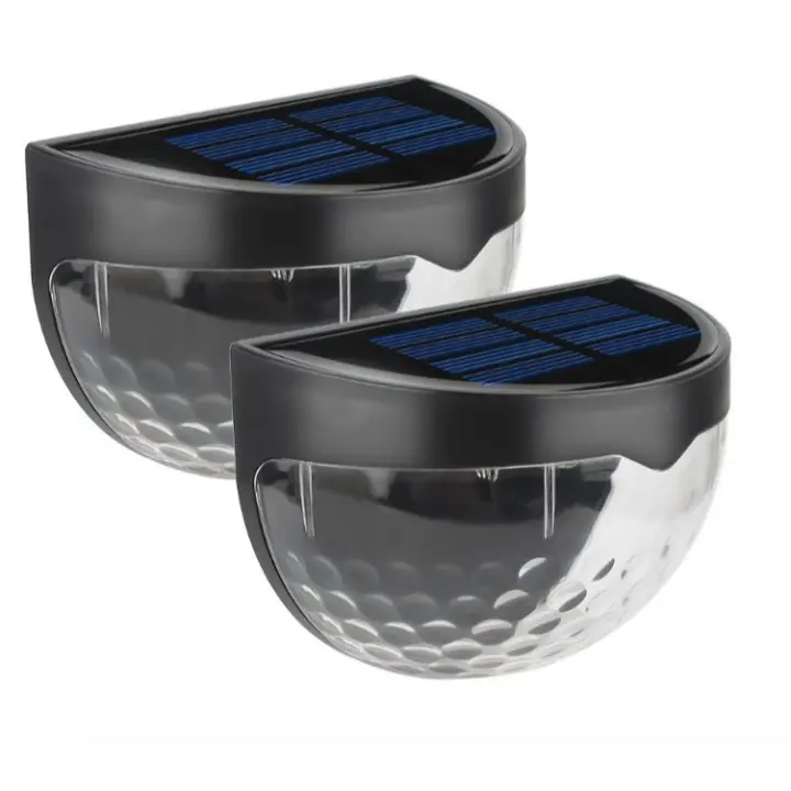 Luces solares para vallas, luces decorativas para jardín, luces LED de pared para exteriores, inalámbricas, impermeables, decoración del hogar, perfectas para barandillas, terrazas (paquete de 4) - 1