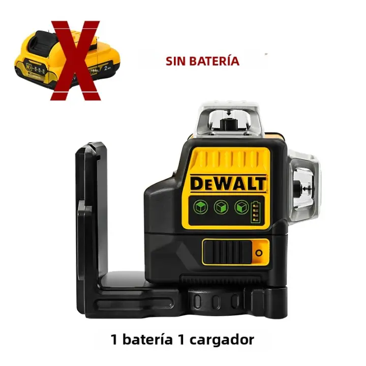Nivel De Láser DEWALT DW089LG Con 12 Líneas 3 X 360° Luz Verde Batería 12V Li-Ion Uso Exterior Vertical Y Horizontal - 1