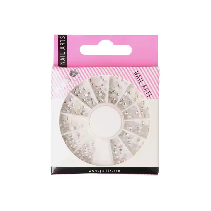 Strass Plata Rhinestone Nail Art Pollié - 1