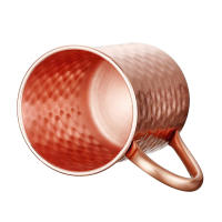 Copa De Mule Moscú De Cobre Puro 450ml 16.0oz Copa De Cerveza Y Café Duradera Para Bebidas Y Leche Vaso De Metal Puro - details 12
