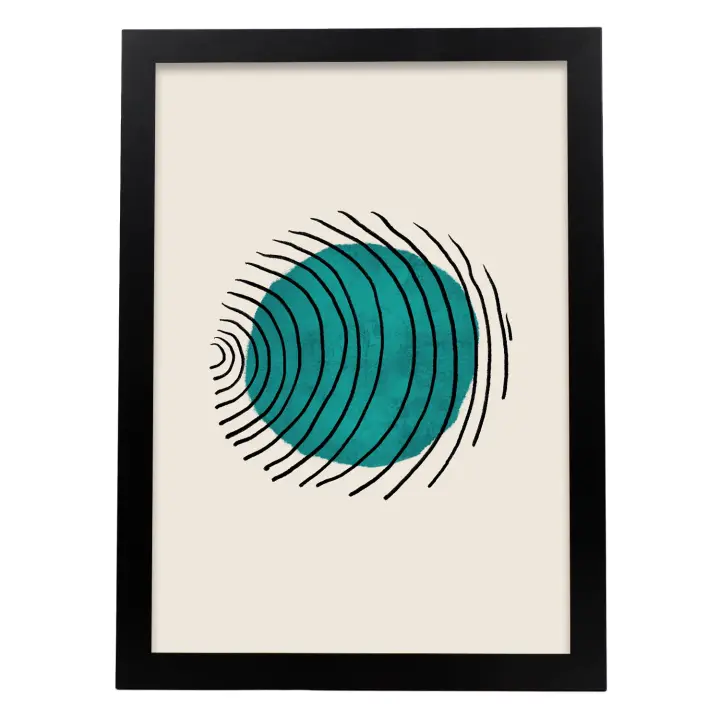 Nacnic Esfera Ondulada Lamina - Cuadros Decorativos Estéticos - 1