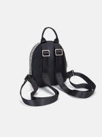 Mochila Mini Jiomay De Moda Para Mujer Lujo Diseñadora Ligera Cuero Sintético Con Decoración De Diamantes Cierre De Cremallera - details 4