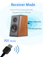 -Adaptador de Audio Bluetooth 5,0, 3,5 MM, AUX, HD, cancelación de ruido, receptor estéreo envolvente, transmisor para Kit de coche, PC, altavoces de TV - details 8