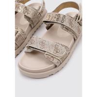 Guess FLJFDS-LEL03 Sandalias Planas Mujer Beige - details 1