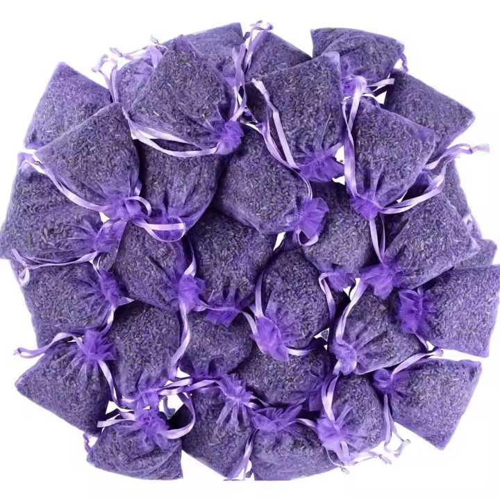 25 bolsas rellenas de lavanda con fragancia natural, ambientador de armario y cajón con aroma natural, desodorante a prueba de polillas para armario - 1