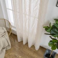 Cortinas de visillo lino y poliéster con diseño de puntitos en las líneas verticales entre circuitos 140x260cm. - details 9