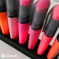 KIT 24 ROTULADORES FLUORESCENTES BISMARK LONG LIFE - GAMA DE COLORES NEON Y PASTEL - INCLUYE BASE PARA ESCRITORIO - details 2