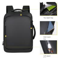 Mochila de viaje de gran capacidad para hombre, bolsa para ordenador portátil de negocios con carga USB, bolso personalizable para exteriores - details 31