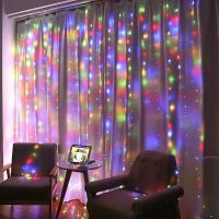 Guirnalda De Luces LED Para Ventanas 6x3M/3x3m Con Control Remoto Y Alimentación USB Decoración Navideña Para Hogar Y Jardín - details 3