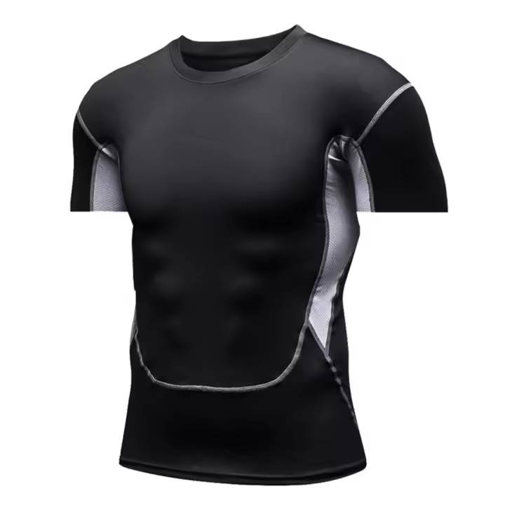 Camiseta De Compresión Para Hombres MMA Rashguard Boxeo Camiseta Corta De Entrenamiento En El Gimnasio Fitness Deportes Jiu Jitsu - 1