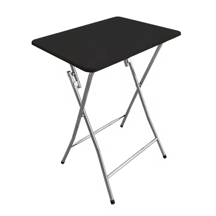 Acomoda Textil – Mesa Auxiliar Plegable de Madera y Aluminio 48x38x66 cm. Mesa Multifunción Portátil, Estable y Resistente para Cocina, Terraza, Jardín o Patio. - 1