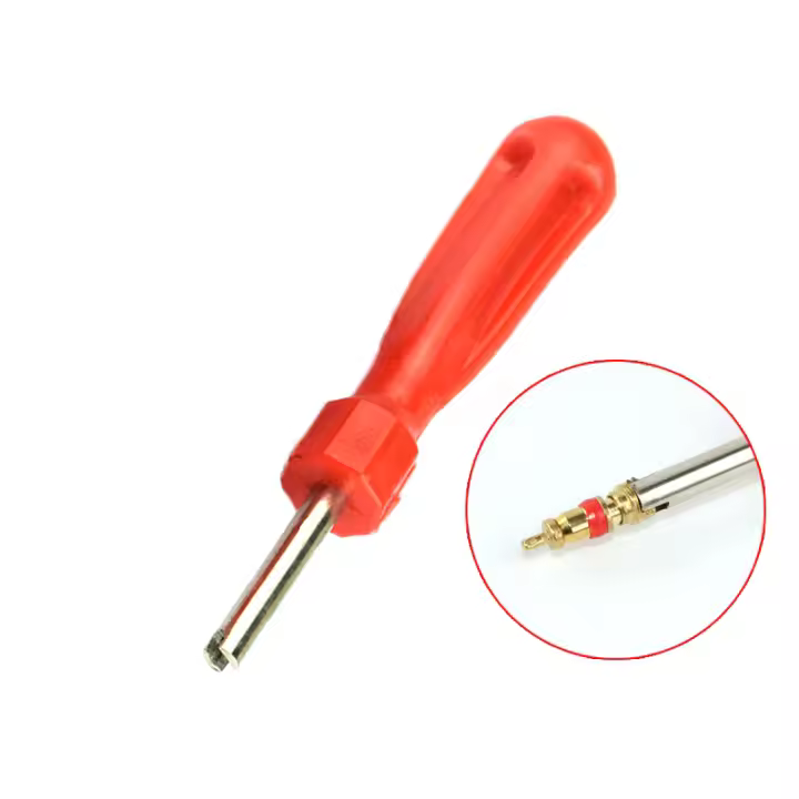 Quita Y Pone De Válvula De Neumático De Cobre Para Coche Motocicleta Bicicleta Accesorios De Automóvil Y Bicicleta Remover De Núcleo De Válvula De Vacío Estándar Americano/US - 1