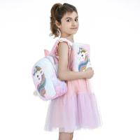 Mochila De Niñas Con Diseño De Unicornio Y Tie-Dye De Gran Capacidad Para Escuela Con Cierre De Cremallera Mochila Suave Con Manija Y Hombros Ajustables - details 7