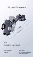 Soporte De Teléfono Móvil Para Coche Universal Adhesivo En Ventosa Clip Para iPhone Xiaomi Huawei Samsung Accesorios De Coche Negro - details 15