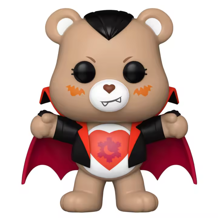 Figura Pop Care Bears X Monsters Tender Heart Bear As Dracul-Figura de Vinilo Coleccionable - Idea de Regalo- Mercancia Oficial - Juguetes para Niños y Adultos - Movies Fans - Muñeco para Coleccionistas y Exposición - 1