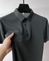 Camisa Polo Para Hombre Verano Manga Corta Seda Helada Fresca Y Transpirable Antisudoración Estilo Casual Negocios - details 6